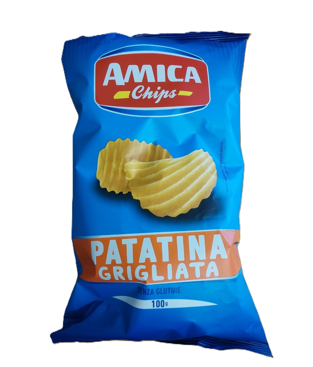 Amica Chips Patatina Grigliata Sour Cream & Onion 100 g – Herzhafte Riffelchips