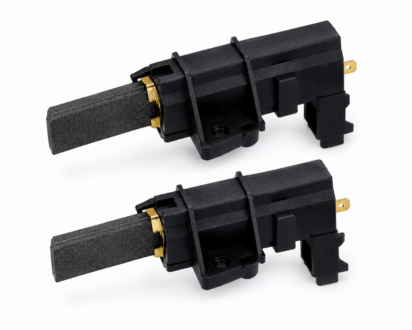 2 Original Motorkohlen / Kohlebürsten für Waschmaschine | 4,9 x 13,5 x 34 mm | Faston 4,8 mm