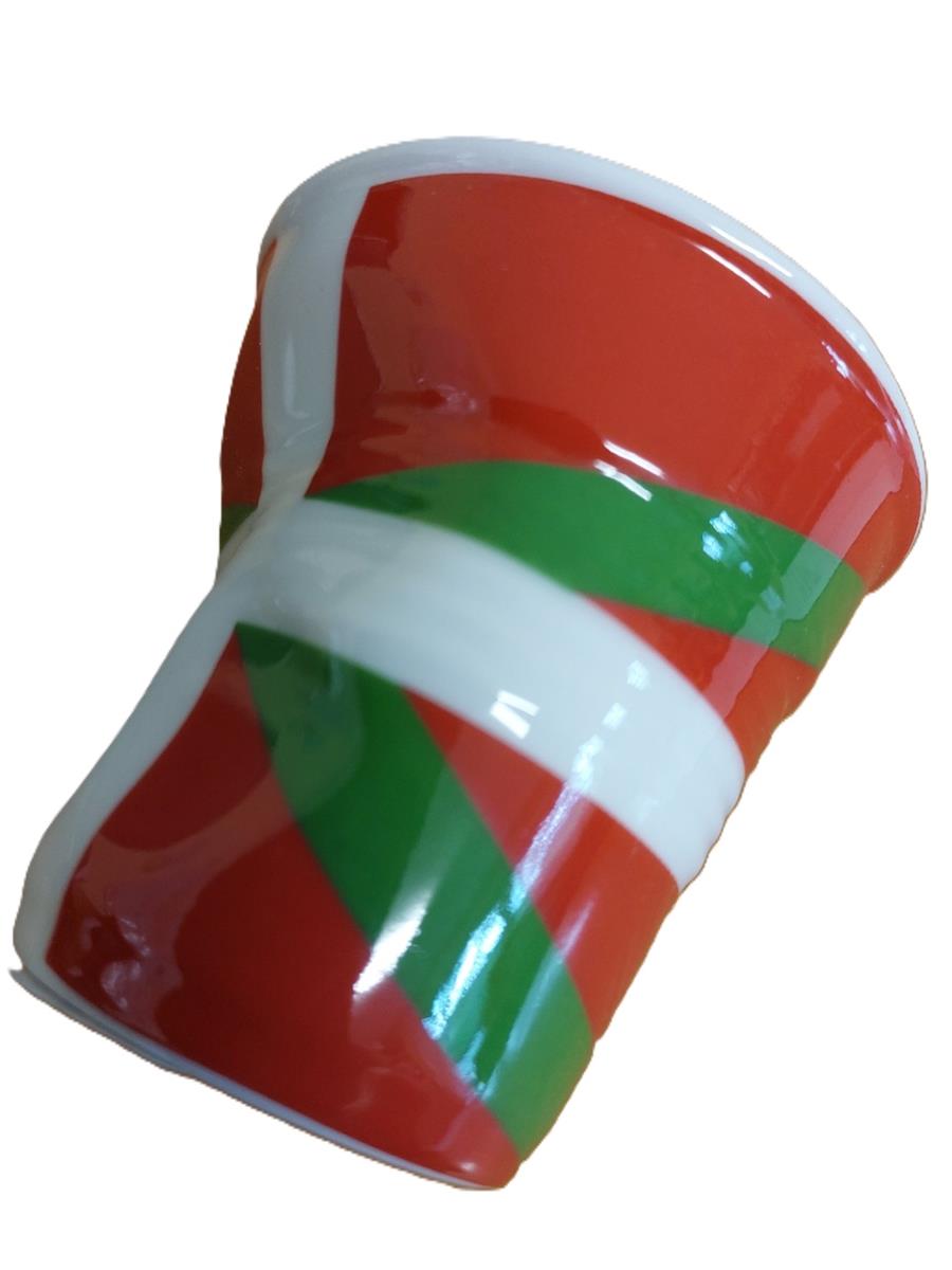 Revol Knickbecher Espresso – Porzellan Mehrfarbig, 6,5 x 6,5 x 6 cm | Klassischer Espresso Knickbecher