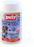 Puly Caff PLUS Brüh-Tabletten 100 x 1g Reinigungstabletten für Kaffeemaschinen, Aufbrühkannen, Pressstempelkannen, Glaskannen, Karaffen, Kaffeebechern und Zubehör z.B. Siebträger und Siebe