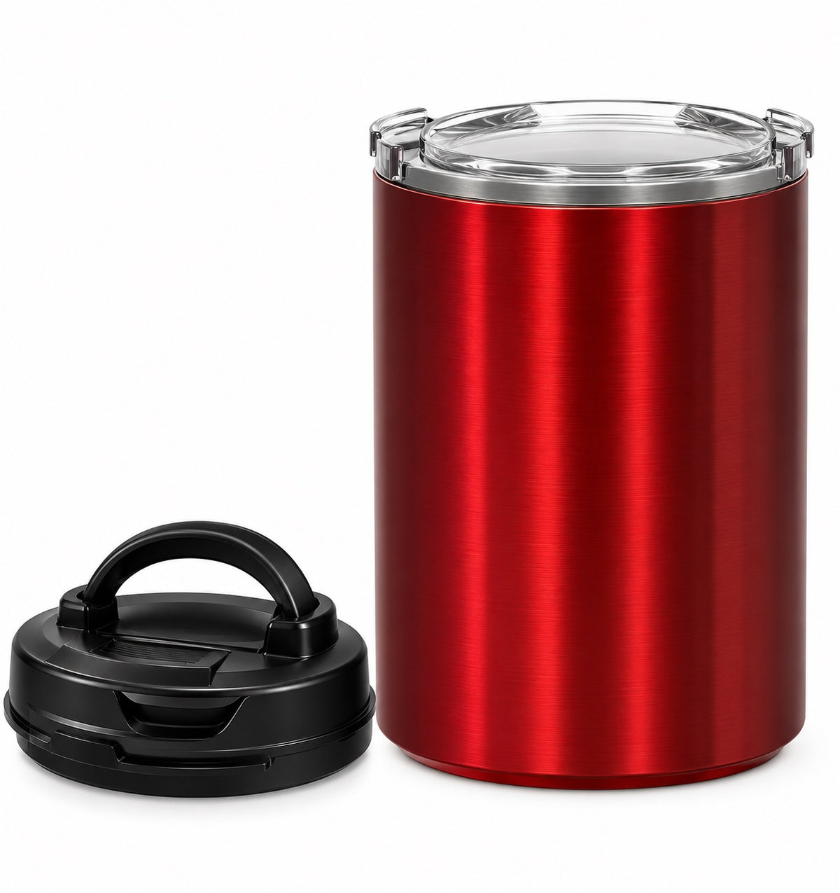 Airscape Kaffeedose Edelstahl Candy Rot Large 1,8L 500g – Frischebehälter Vakuum Dose