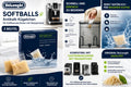 De'Longhi SoftBalls DLSC551 Antikalk-Kügelchen – Wasserenthärter für Kaffeemaschinen mit Wassertank | 2 Beutel
