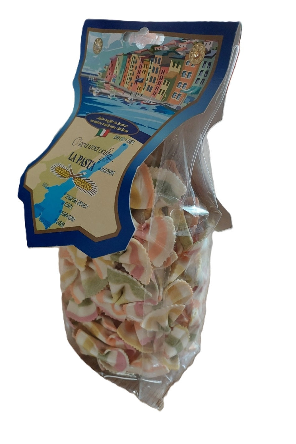 C'era una Volta Farfalle Multicolore 250 g – Bunte italienische Schmetterlingsnudeln mit Spinat, Kurkuma & Roter Bete
