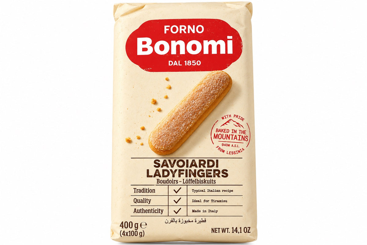 Forno Bonomi Mini Savoiardi Classici 400 g – Italienische Löffelbiskuits