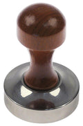Kaffeepresser Tamper Edelstahl mit Holzgriff D1 Durchmesser 57,5 mm, 360 gramm - Präzision für den perfekten Espresso
