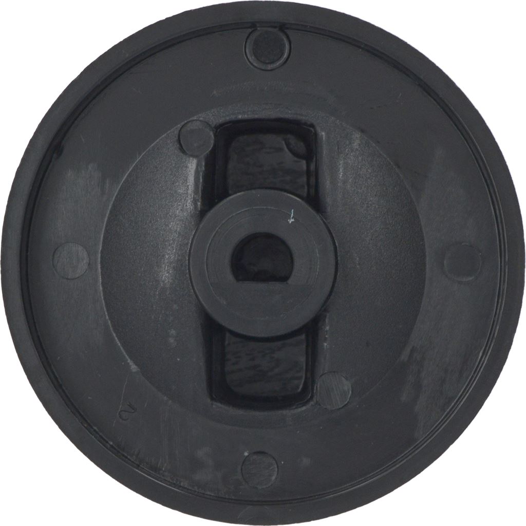 Knebel für Gashahn ohne Zündflamme PEL20 – Ø 70 mm, Achse 8x6,5 mm, Schwarz