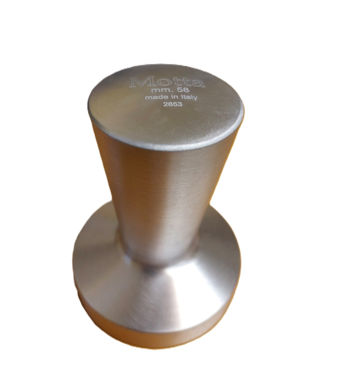 Motta Tamper Easy Edelstahl Poliert – ø 58 mm – Flache Basis – Barista-Zubehör