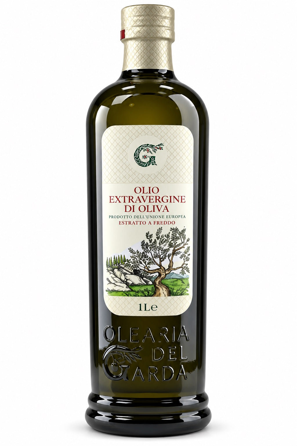 Olearia Del Garda Olivenöl 'Extra Vergine', 1 L, fruchtig, eleganter Duft nach frischen Oliven und Kräutern