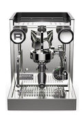 Rocket Espresso Appartamento TCA Chrom / Schwarz – Premium Zweikreis-Siebträgermaschine mit E61 Brühgruppe