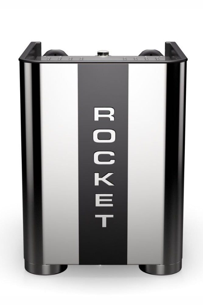 Rocket Espresso Appartamento TCA Chrom / Schwarz – Premium Zweikreis-Siebträgermaschine mit E61 Brühgruppe