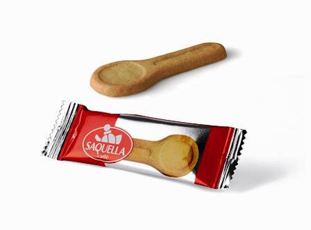 Saquella Biscotti Dolce – 10 italienische Keks-Löffel als originelle Kaffeebeilage 32g