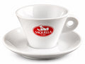 Saquella Cappuccinotasse mit Unterteller Porzellan für Zuhause Barista