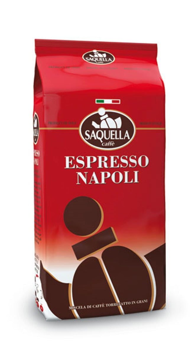 Saquella Miscela Espresso Napoli 1 kg ganze Bohne aromatisch kräftig vollmundig