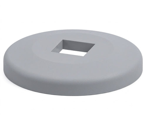Blickle AG 100/V25 Abweiskappe aus Polyethylen Ø 100 mm – Rammschutz für Vierkantrohre 25 mm