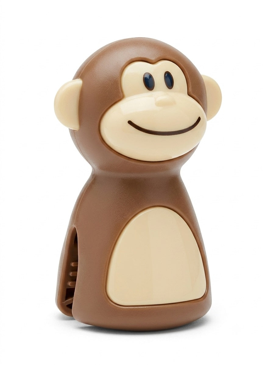 Joie Monkey Clip Beutelverschluss Braun | BPA-frei | Verschlussclip