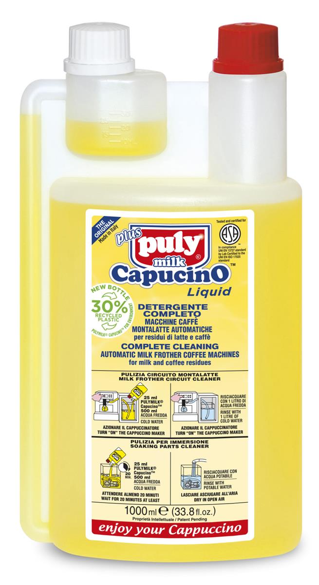 Pulymilch Reiniger 1 l für für Milchaufschäumer - entfernt zuverlässig  Milch- und Fettrückstände