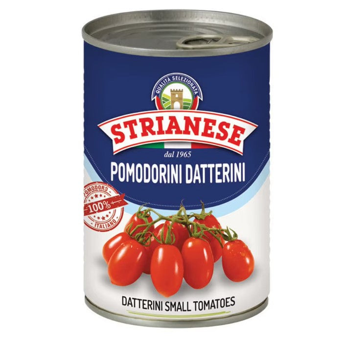 Strianese Kirschtomaten in Tomatensaft – 400g Ganze Pomodorini aus Italien