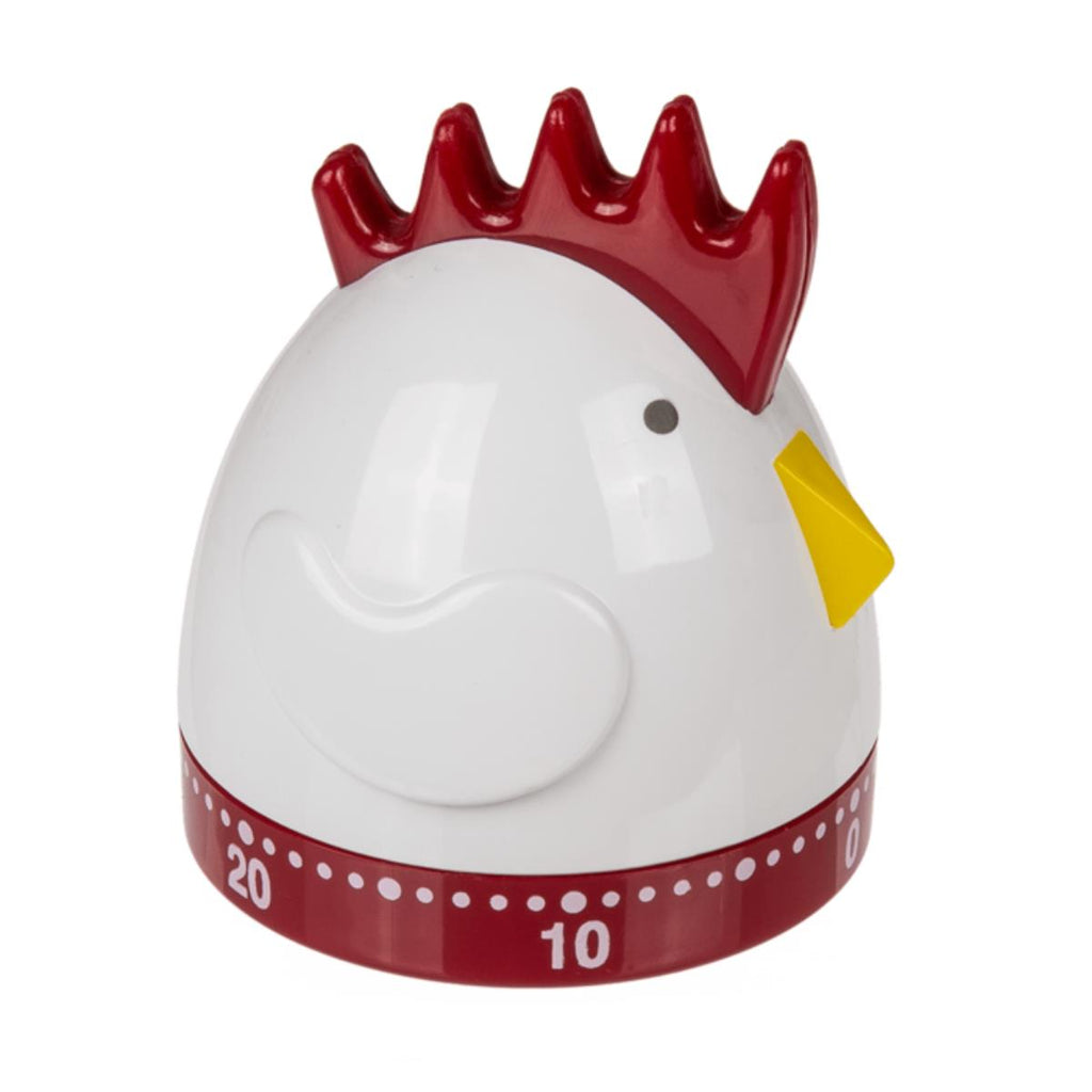 Kurzzeitwecker „Egg & Chicken“ – Mechanische Küchenuhr im Eier-Design – ca. 8x7 cm