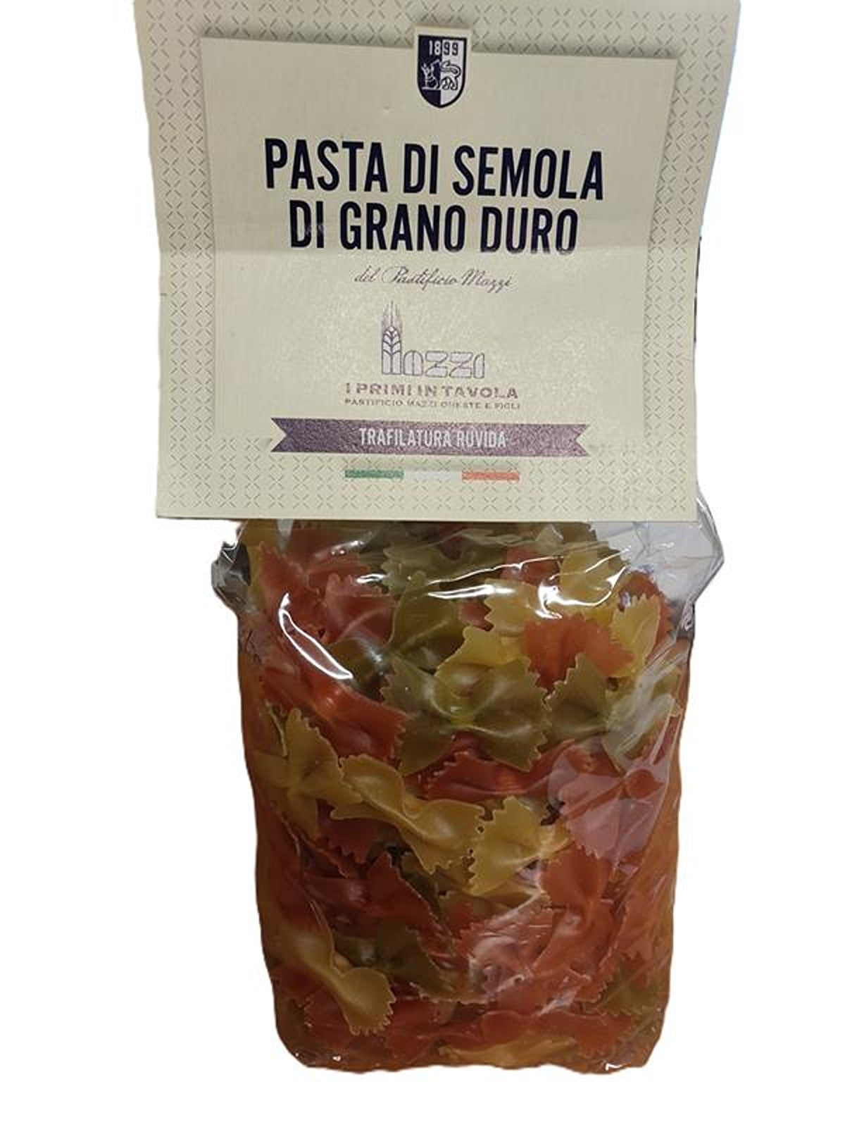 LA TRAFILATA Farfalloni tricolore – Farfalloni dreifarbig - 500 g