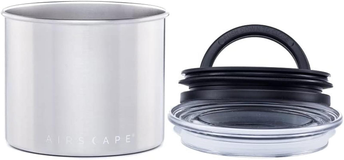 Airscape Edelstahl Kaffeebehälter 850 ml – Luftdichte Vorratsdose für Kaffeebohnen & Lebensmittel