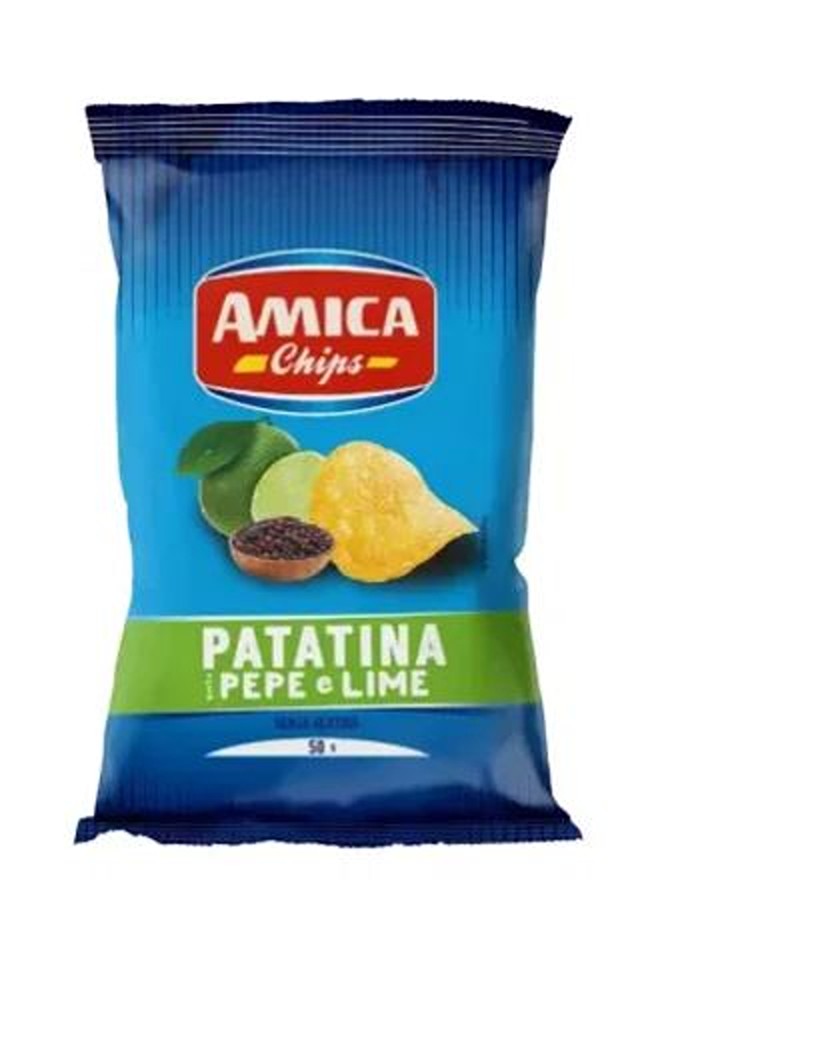 Amica Chips – Pepe Rosa e Lime, rosa Pfeffer mit der spritzigen Frische von Limette, 100 g