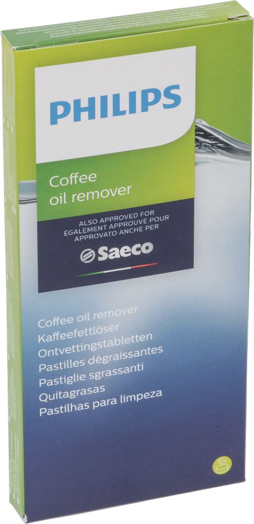 Original Philips Saeco Reinigungstabletten Kaffeefettlöser – CA6704/10 – 6 Tabletten a 1,6 g