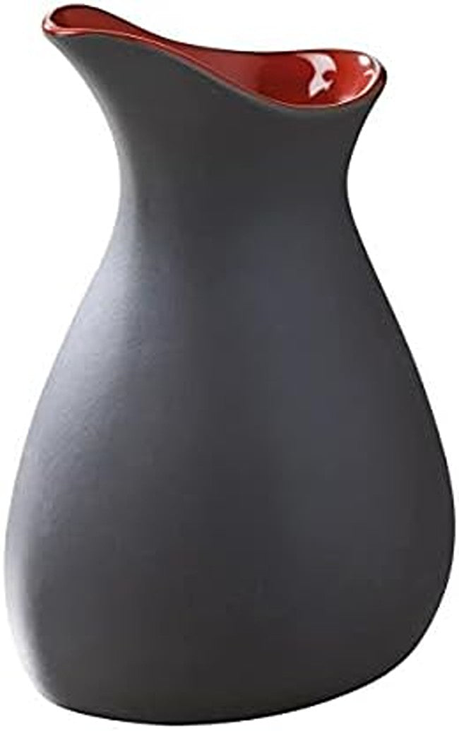 Revol Milchkännchen 500 ml – Kollektion Froissés (Schwarz/Pfefferrot)