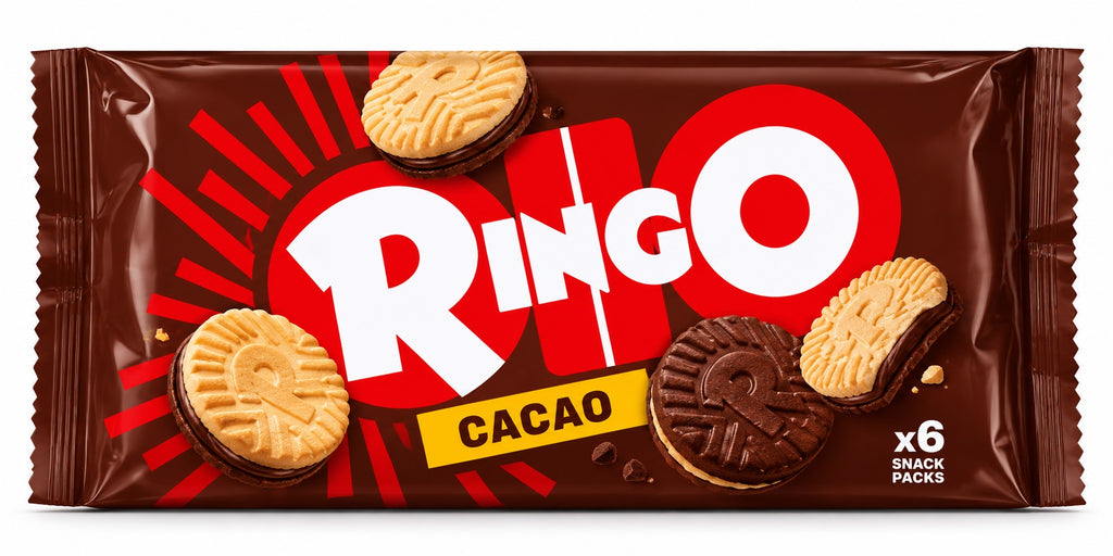 Pavesi Ringo Cacao 330 g – Italienische Doppelkekse mit Kakaocreme