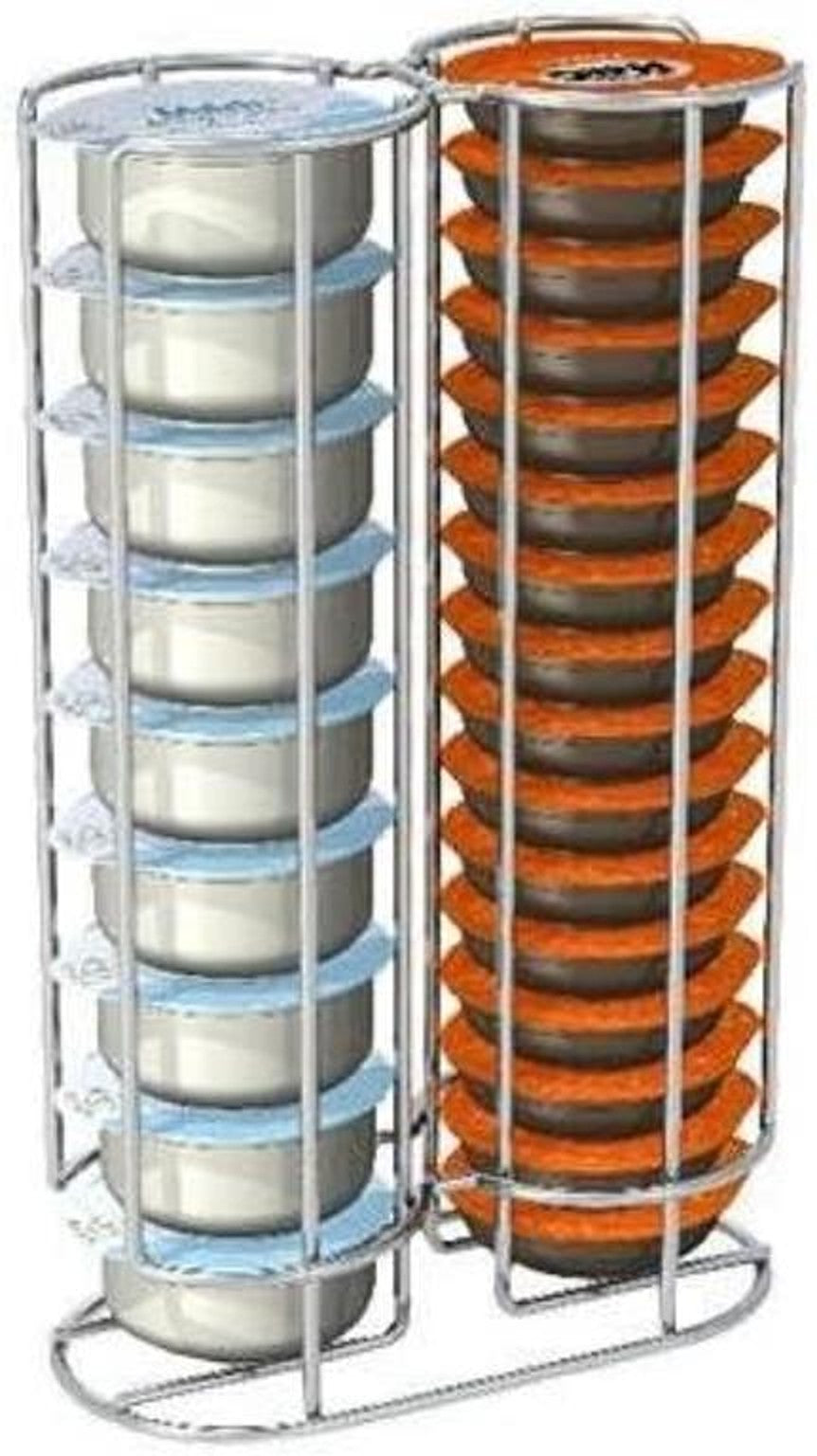 Tavola Swiss CAPstore Giro R – Tassimo Kapselhalter Edelstahl für bis zu 32 Kapseln | Kapselspender & Kapselorganizer für Küche