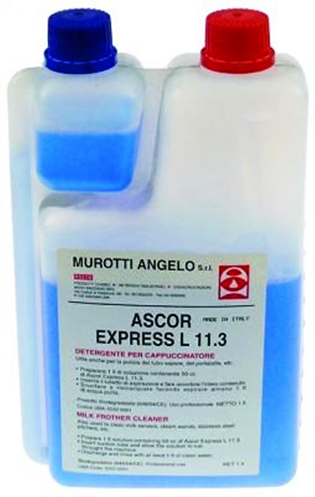 Ascor Express 1 l Reinigung von Milchaufschäumern,  Milchschläuchen und Sahnespendern 1 Liter