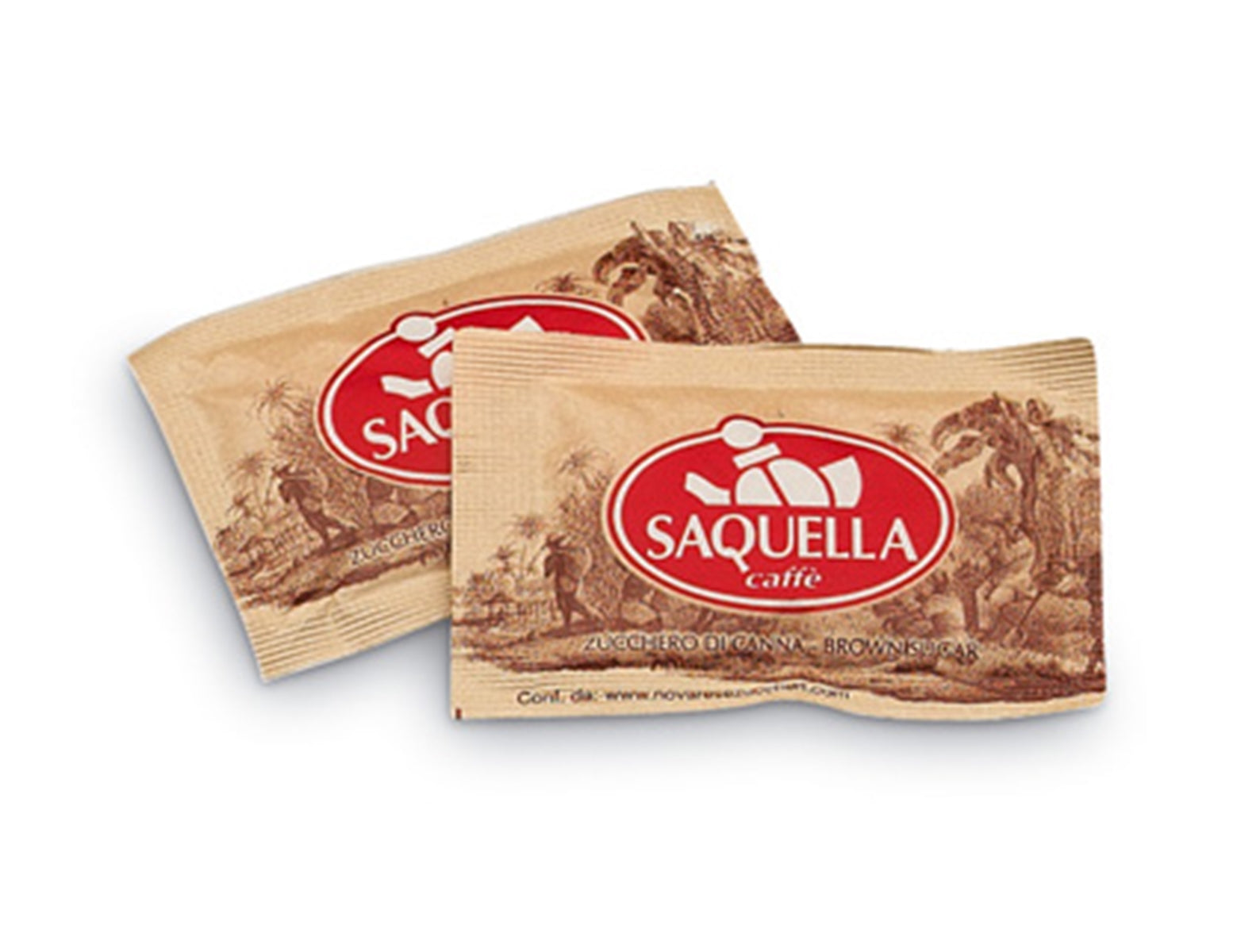 Saquella Zuckertütchen braun | 30 Stück Sachets à 5,5g